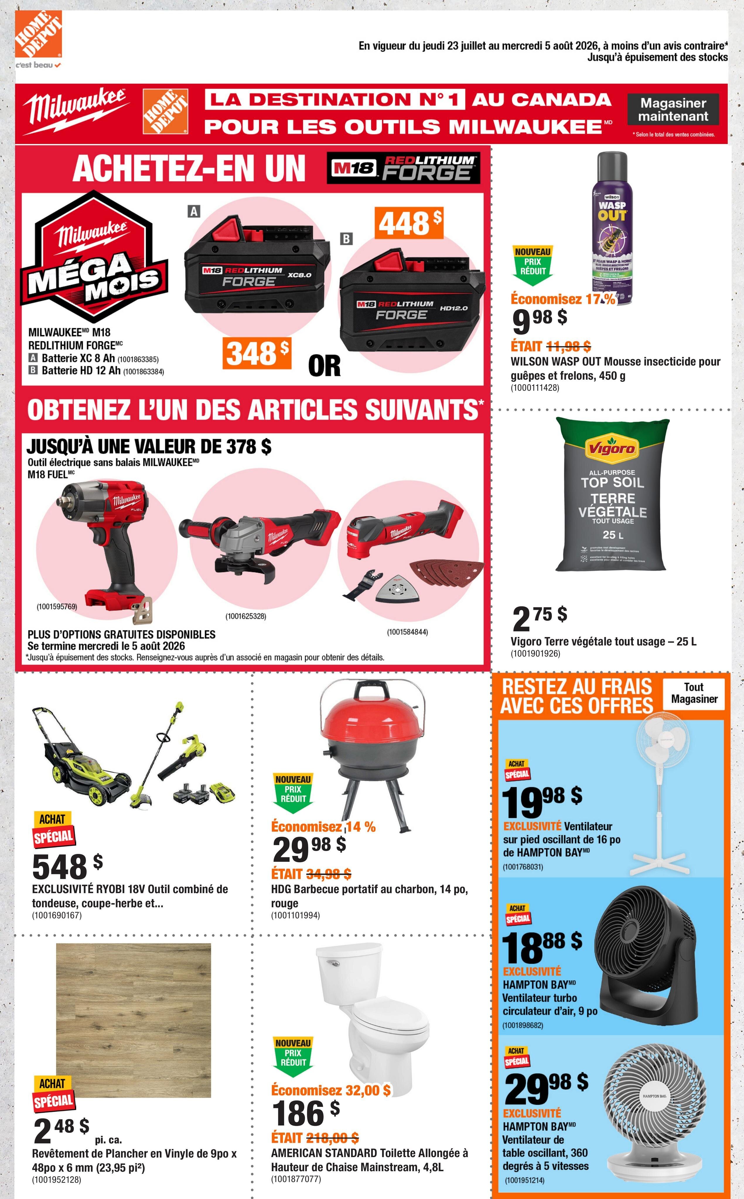 Circulaire Home Depot Du 23 Juillet Au 5 Août 2026 - Page 1