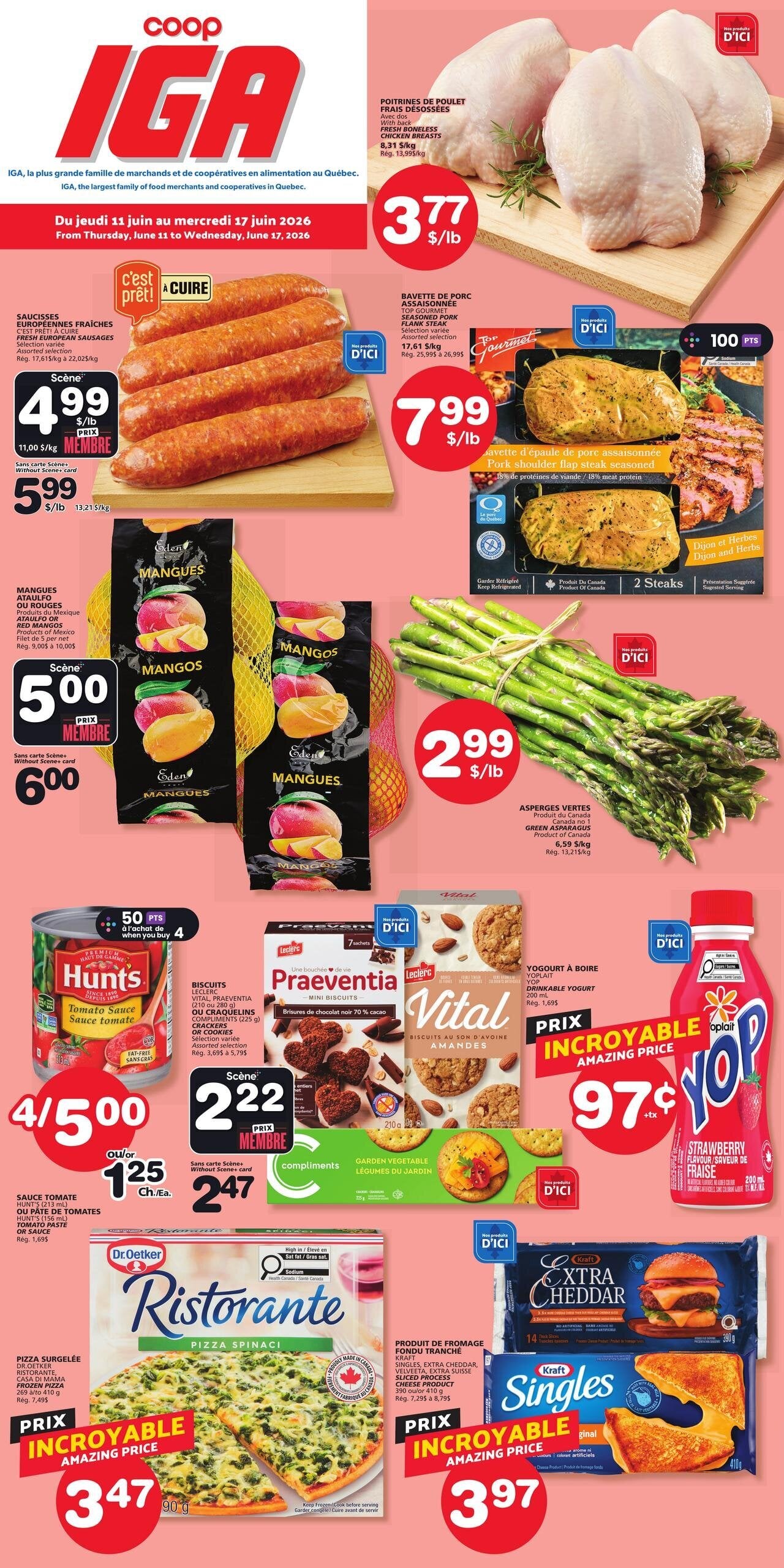 Circulaire IGA - Épicerie Coop - Îles De La Madeleine Du 11 Au 17 Juin 2026 - Page 1