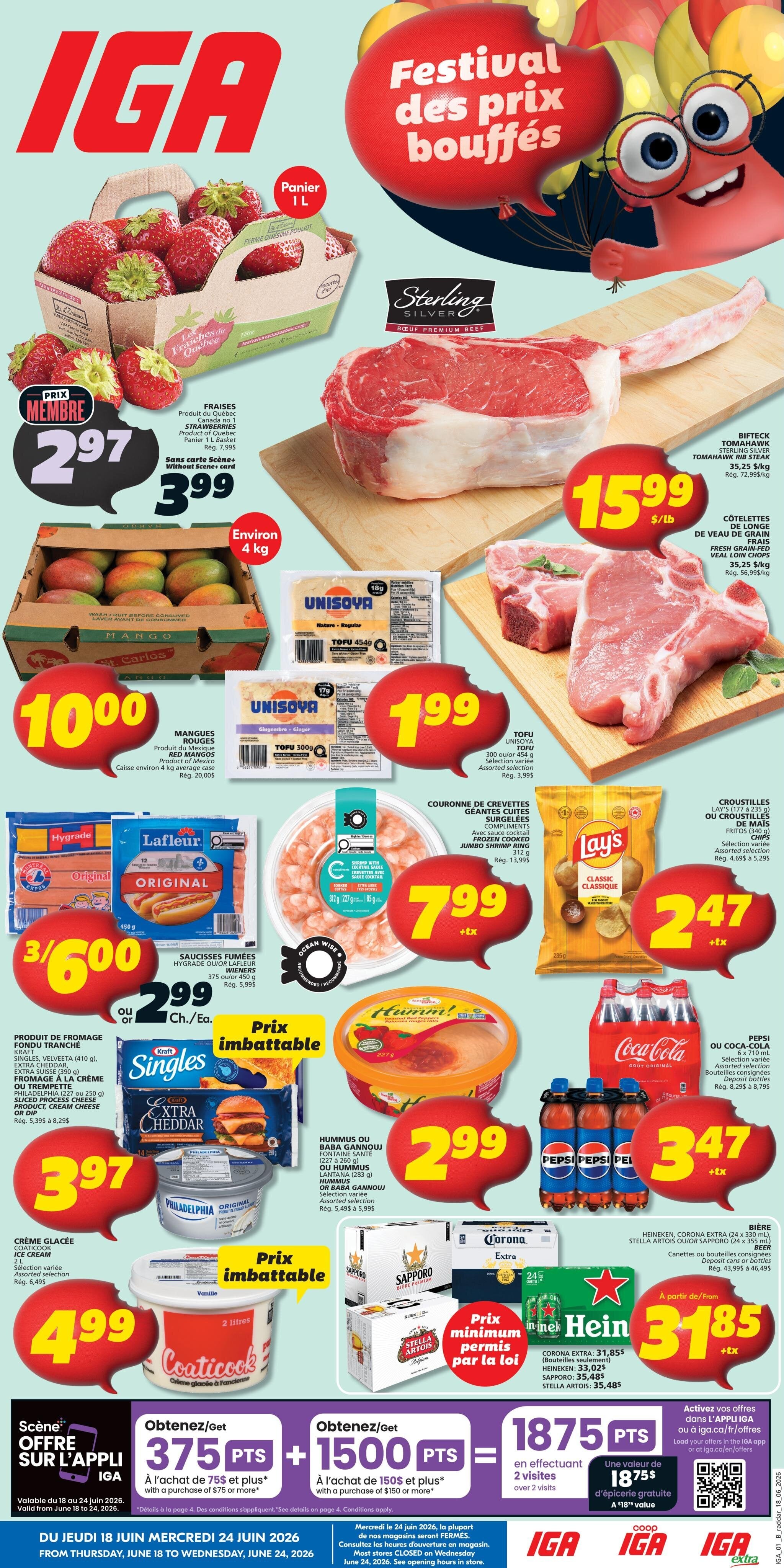 Circulaire IGA - Épicerie Du 18 Au 24 Juin 2026 - Page 1