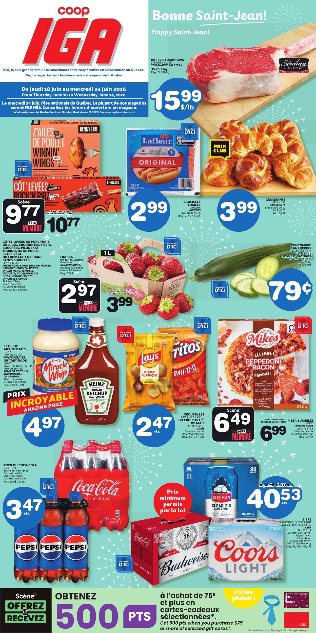 Circulaire IGA - Épicerie – Iles De La Madeleine Du 18 Au 24 Juin 2026 - Page 1