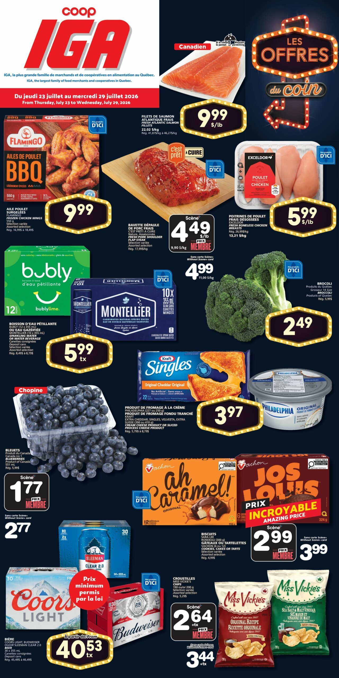 Circulaire IGA - Épicerie – Iles De La Madeleine Du 23 Au 29 Juillet 2026 - Page 1