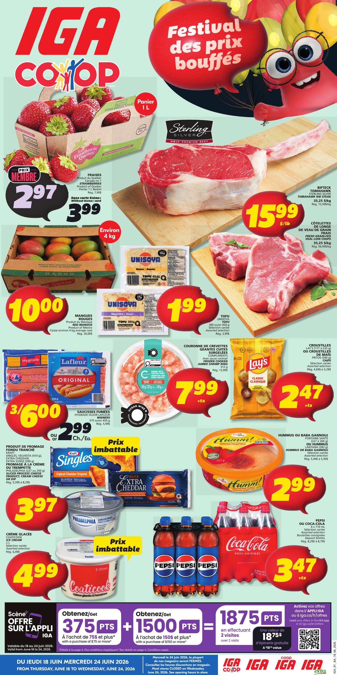 Circulaire IGA - Épicerie – Nouveau Brunswick Du 18 Au 24 Juin 2026 - Page 1
