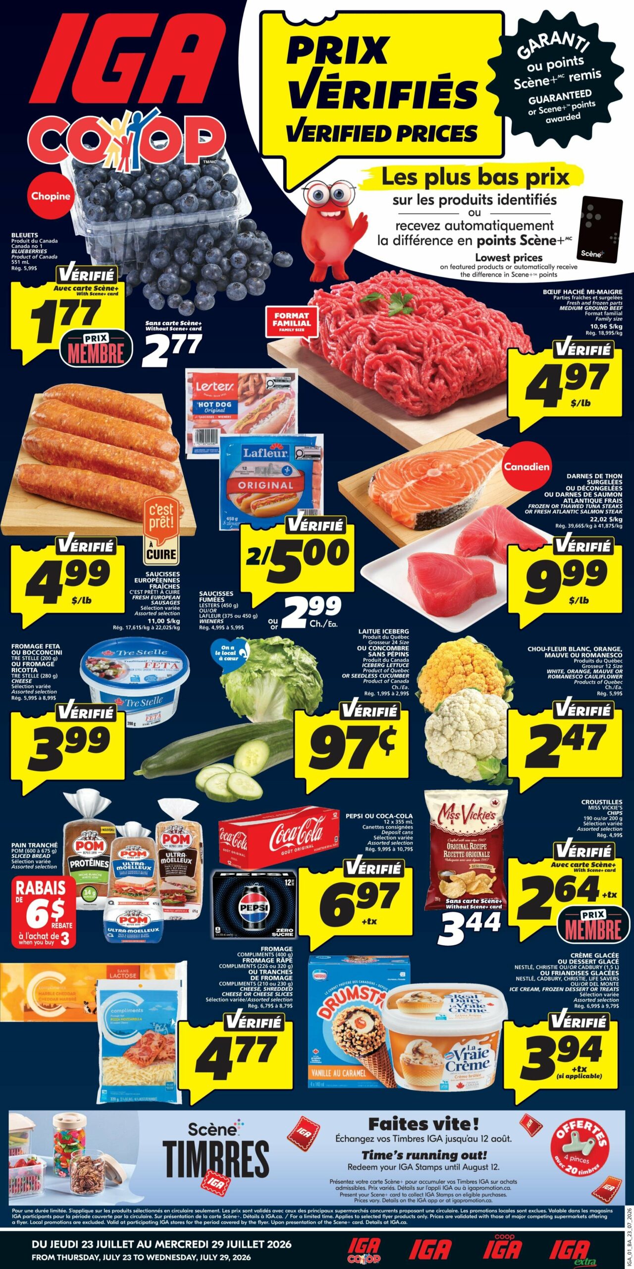 Circulaire IGA - Épicerie – Nouveau Brunswick Du 23 Au 29 Juillet 2026 - Page 1