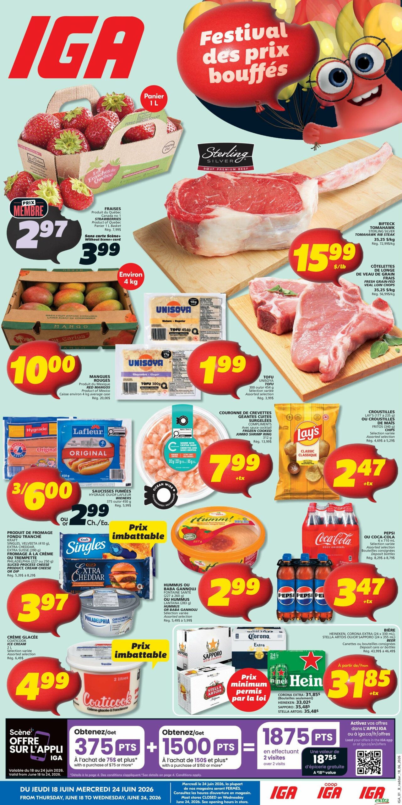 Circulaire IGA - Épicerie Quebec Du 18 Au 24 Juin 2026 - Page 1