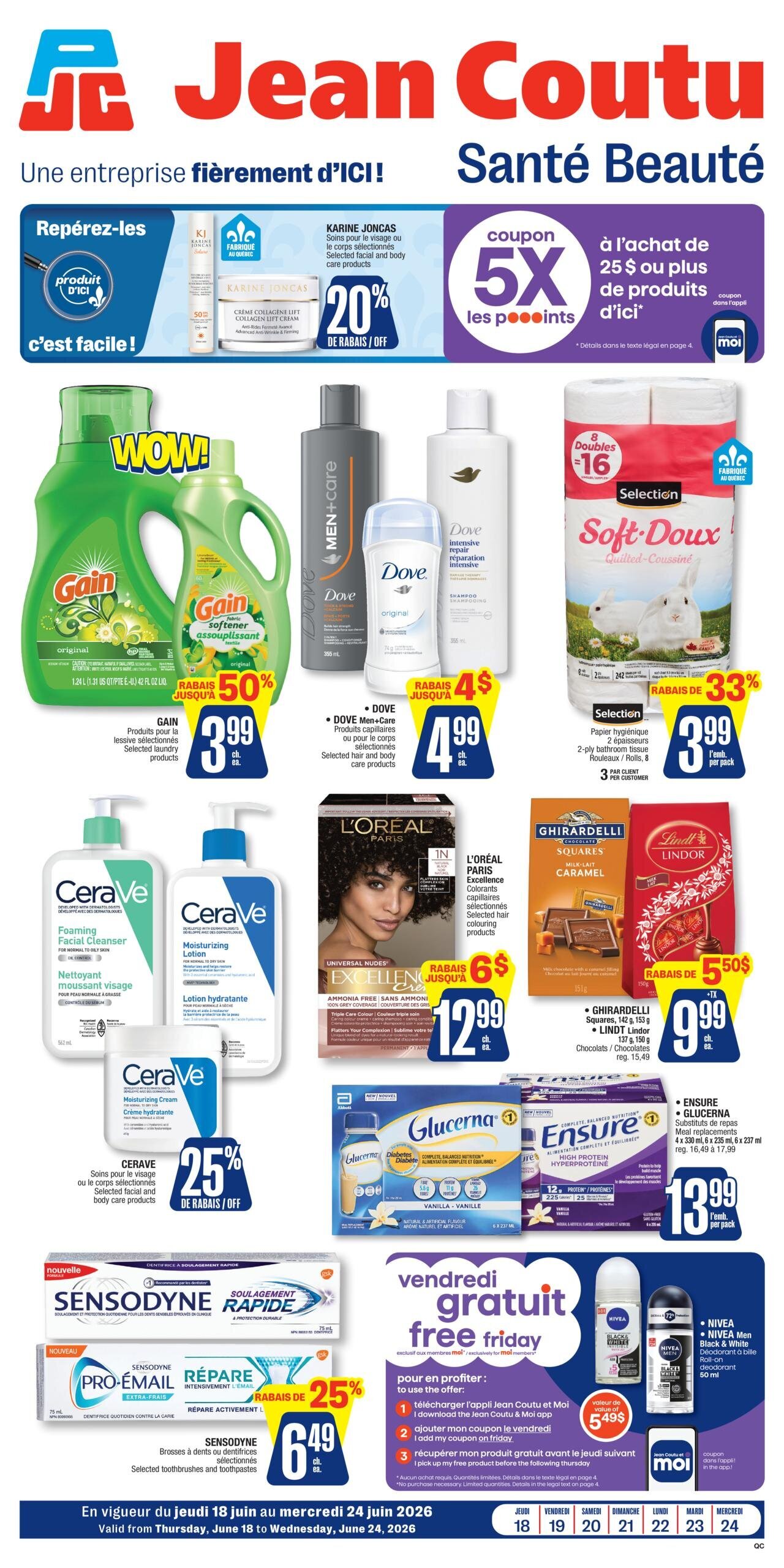 Circulaire Jean Coutu Sante Beaute Du 18 Au 24 Juin 2026