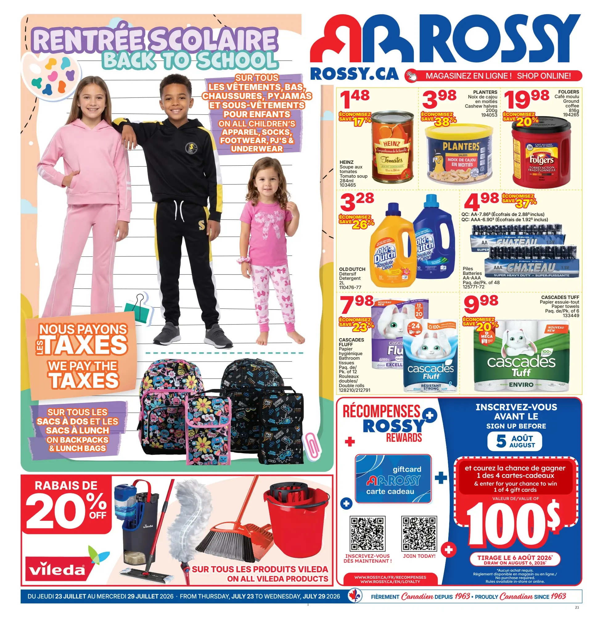 Circulaire Rossy Du 23 Au 29 Juillet 2026 - Page 1