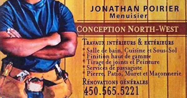 Jonathan Poirier   Menuisier